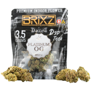 3.5G Brixz 10ct Flower Dispenser - Platinum OG THCA