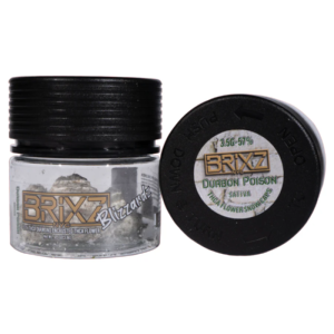 3.5g 5ct Brixz Blizzard Flower Dispenser - Durban Poison THCA