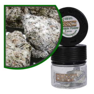 3.5g 5ct Brixz Blizzard Flower Dispenser - Durban Poison THCA