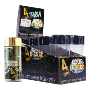 4g 8ct Flower Jar Dispenser- Sour Diesel THCA