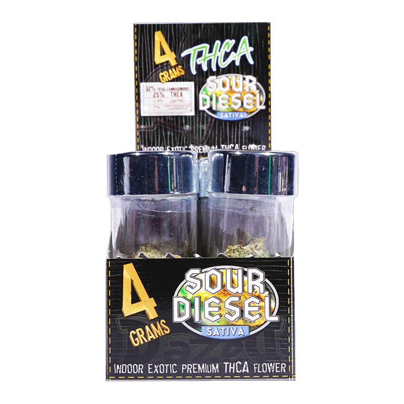 4g 8ct Flower Jar Dispenser- Sour Diesel THCA - Image 9