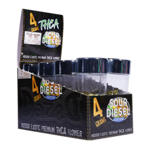4g 8ct Flower Jar Dispenser- Sour Diesel THCA