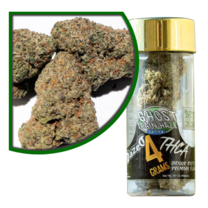 4g 8ct Flower Jar Dispenser - Ghost Train Haze THCA