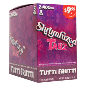 Shrumfuzed Tabz 3pk Tablets 800mg - Tutti Frutti (10ct Display)