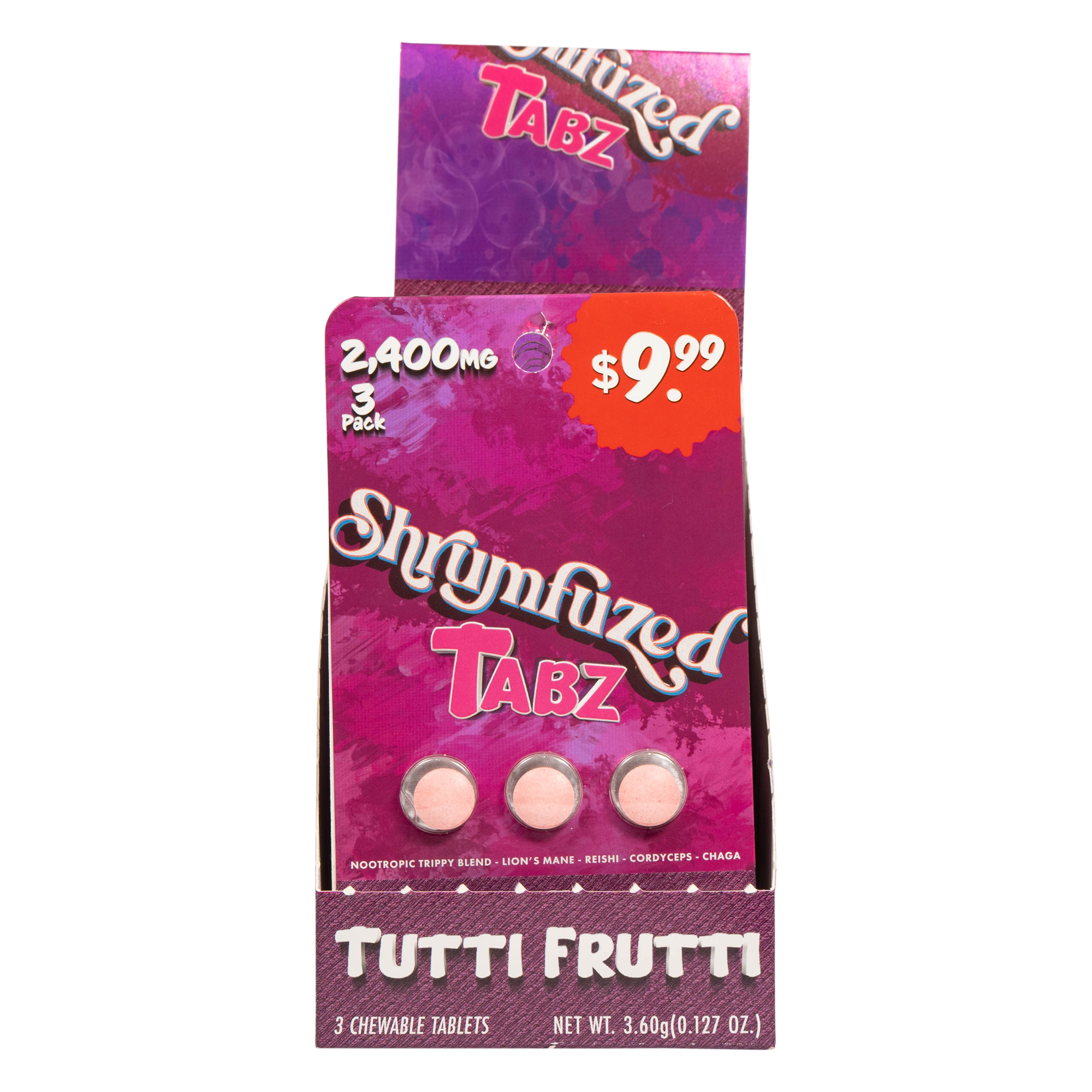 Shrumfuzed Tabz 3pk Tablets 800mg - Tutti Frutti (10ct Display) - Image 2