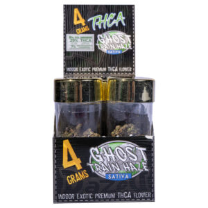 4g 8ct Flower Jar Dispenser - Ghost Train Haze THCA