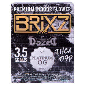3.5G Brixz 10ct Flower Dispenser - Platinum OG THCA
